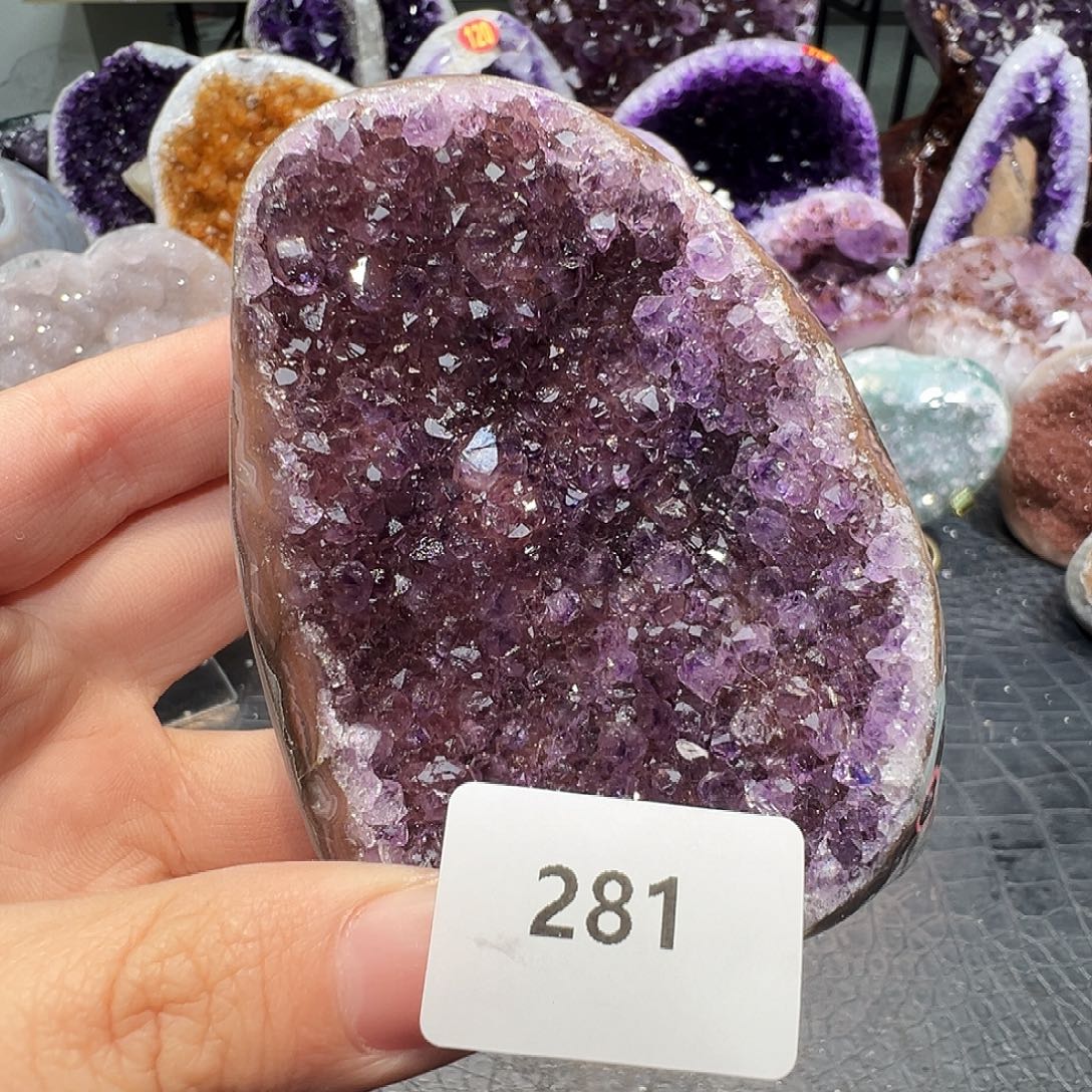 珠宝半成品未镶嵌紫晶