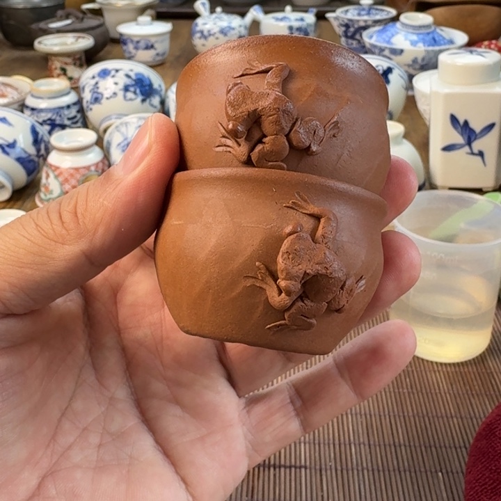 没***业青花瓷器杯子茶具