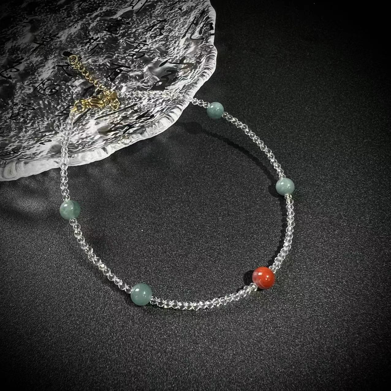 店铺S3970【貝勒爺】 翡翠/轻奢/脚链【多样性发其一】