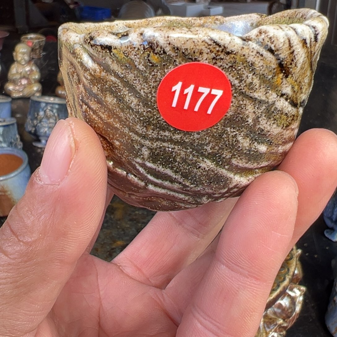 杯1177号手捏柴烧主人杯