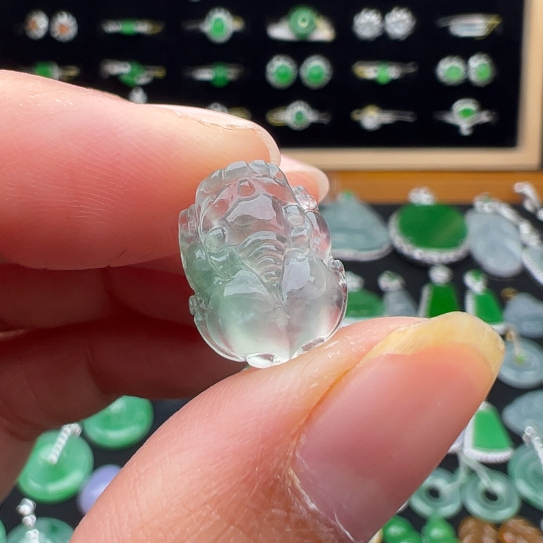 翡翠未镶嵌颈饰貔貅14