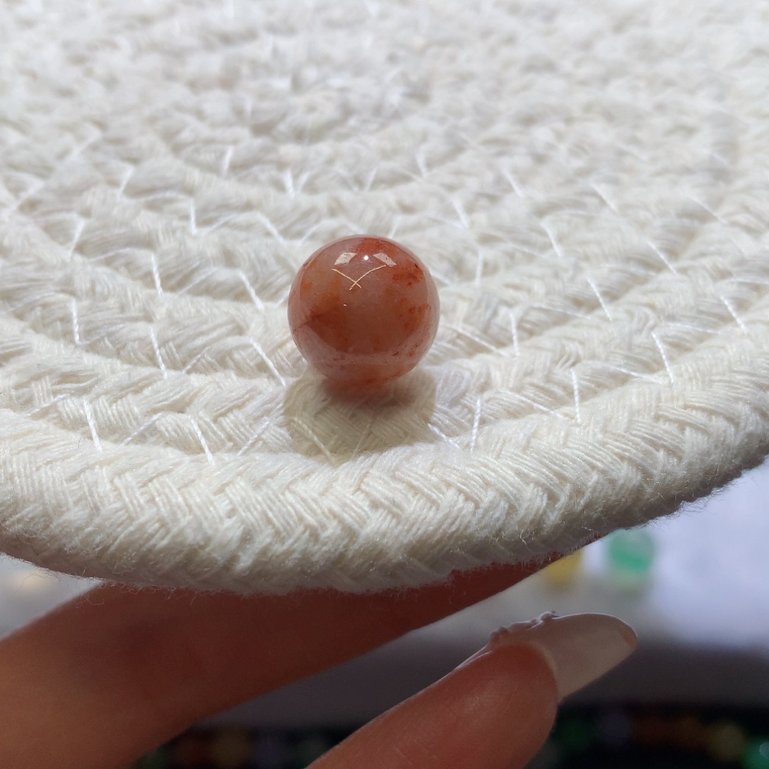 定制翡翠未镶嵌 毛货抛光定制 橘红丝 卡12 三