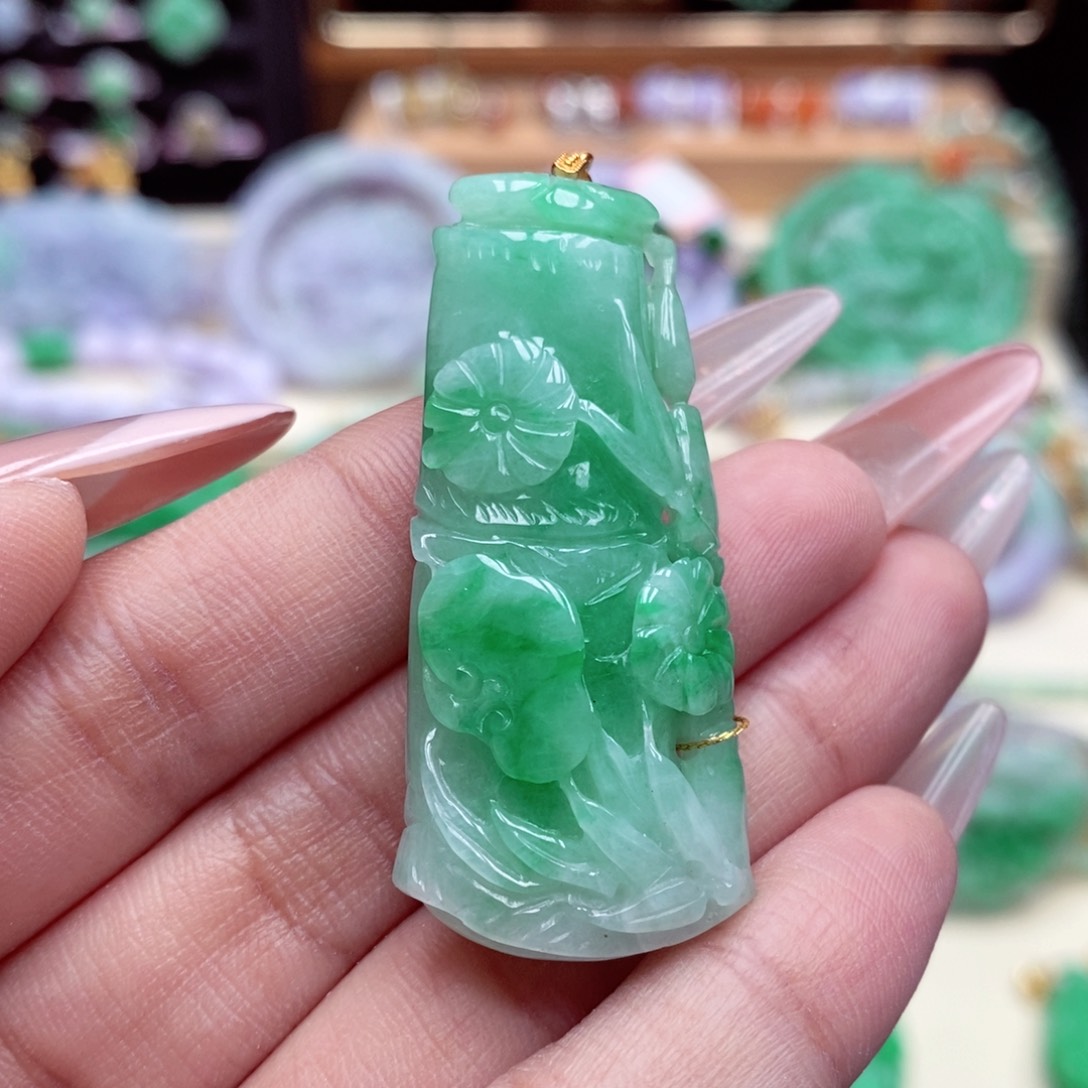 颈饰未镶嵌翡翠翡翠吊坠
