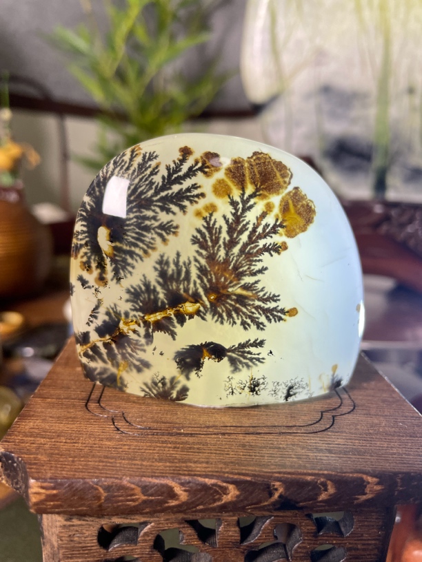 玫瑰花壶料画面石奇石