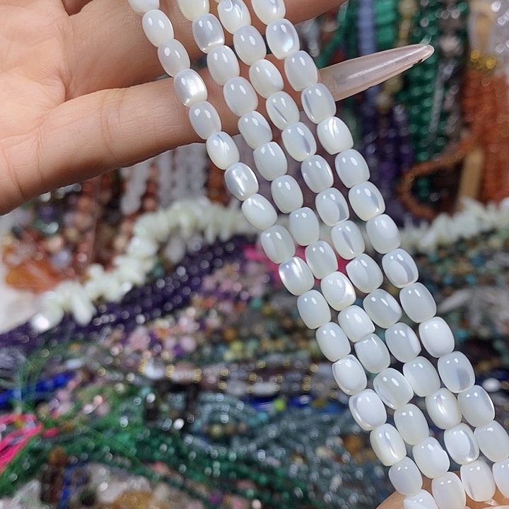 玛瑙/玉髓未镶嵌珠宝半成品天然马蹄螺卡5mm一条