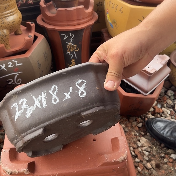 紫砂花盆紫砂花盆瑕疵