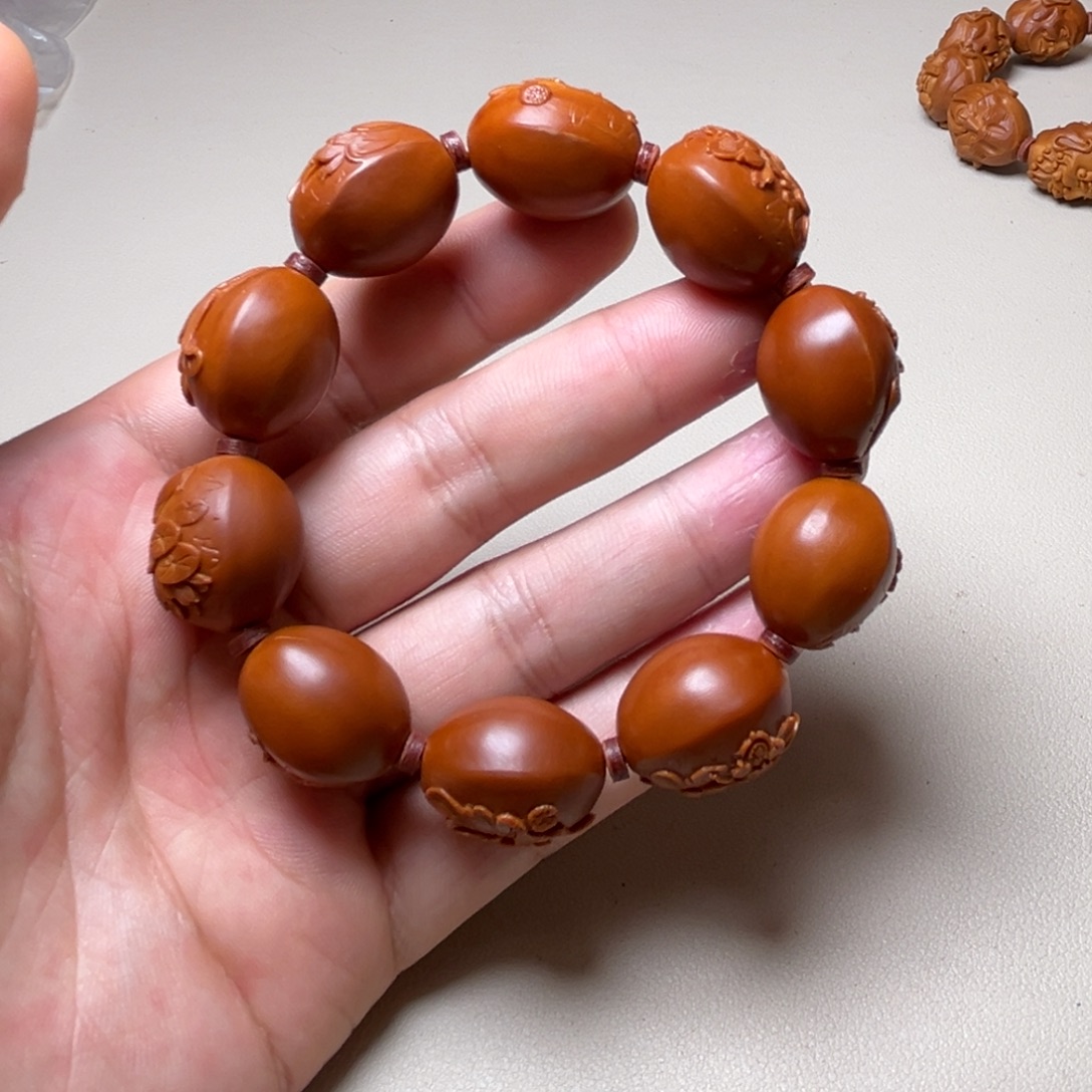 手串橄榄核1.8荷花鱼