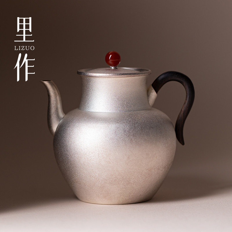 999银和风三用银壶高端功夫茶具泡茶壶纯手工锻打高颜值