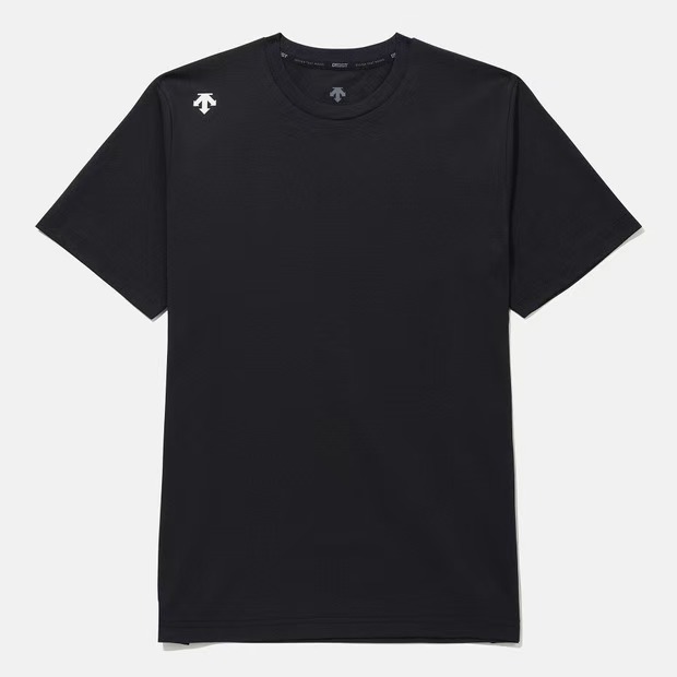 DESCENTE/迪桑特品牌logo印花图案纯色圆领套头休闲T恤SQ323UTS71