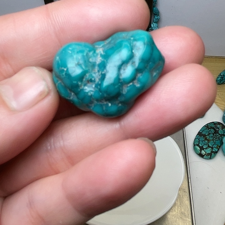 才***佳绿松石未镶嵌颈饰