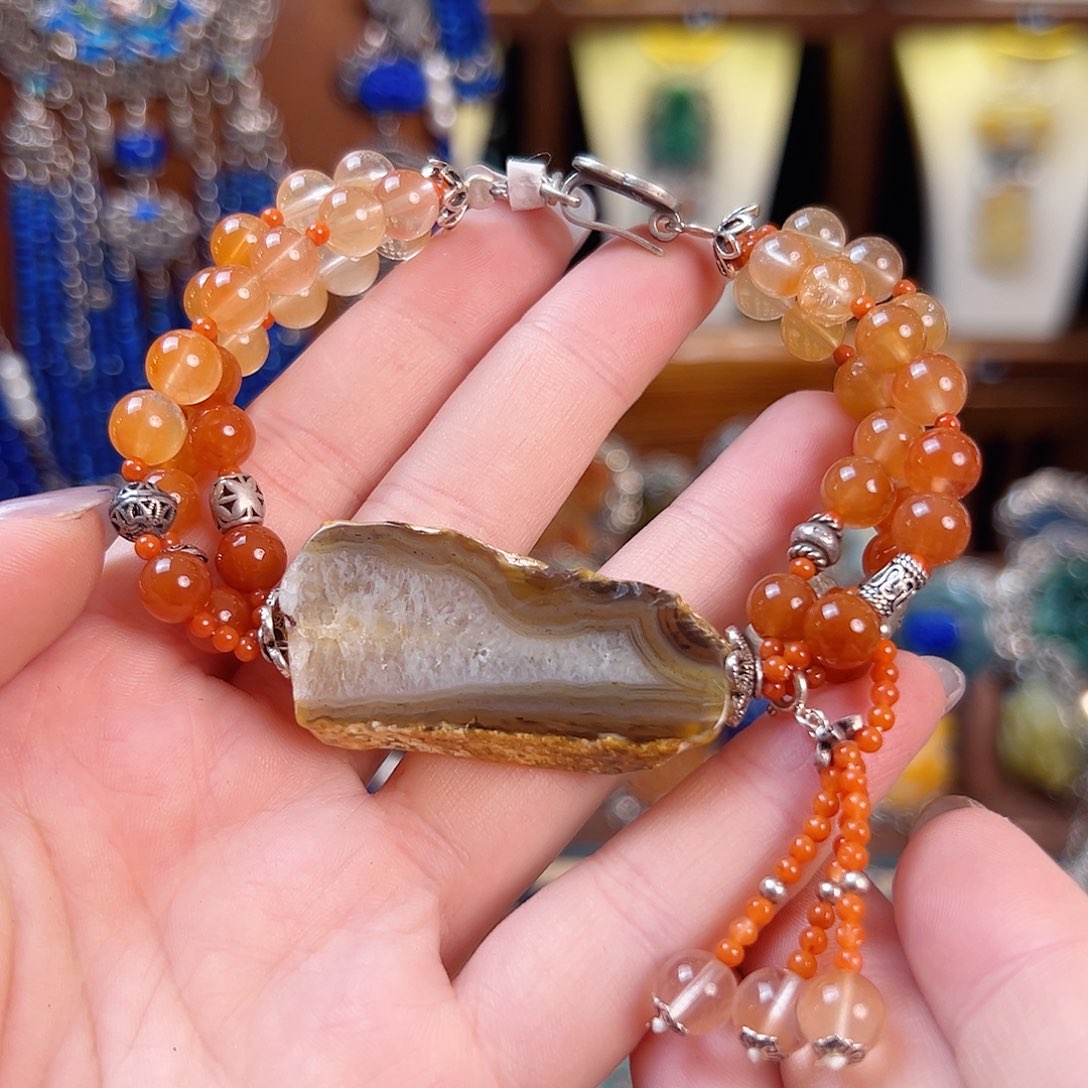 玛瑙未镶嵌手链手链