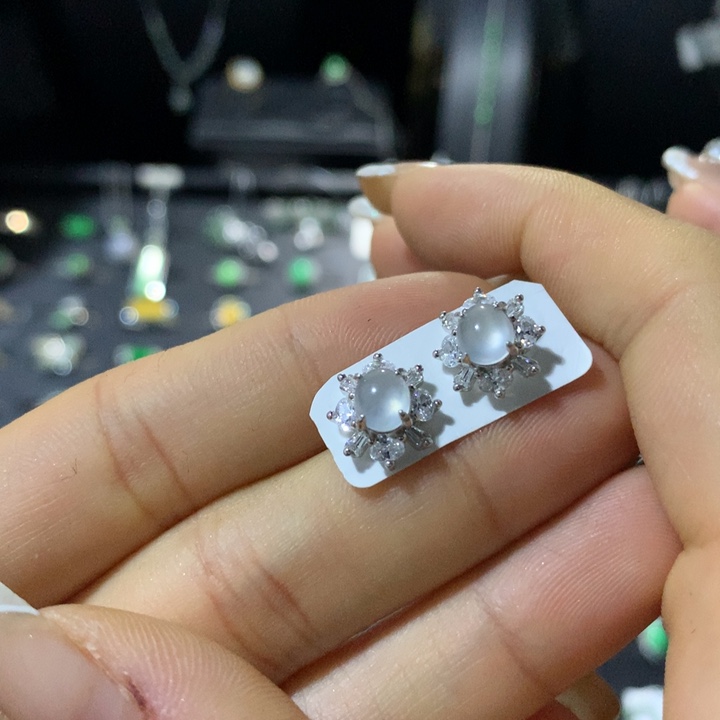 翡翠银S925镶嵌戒指