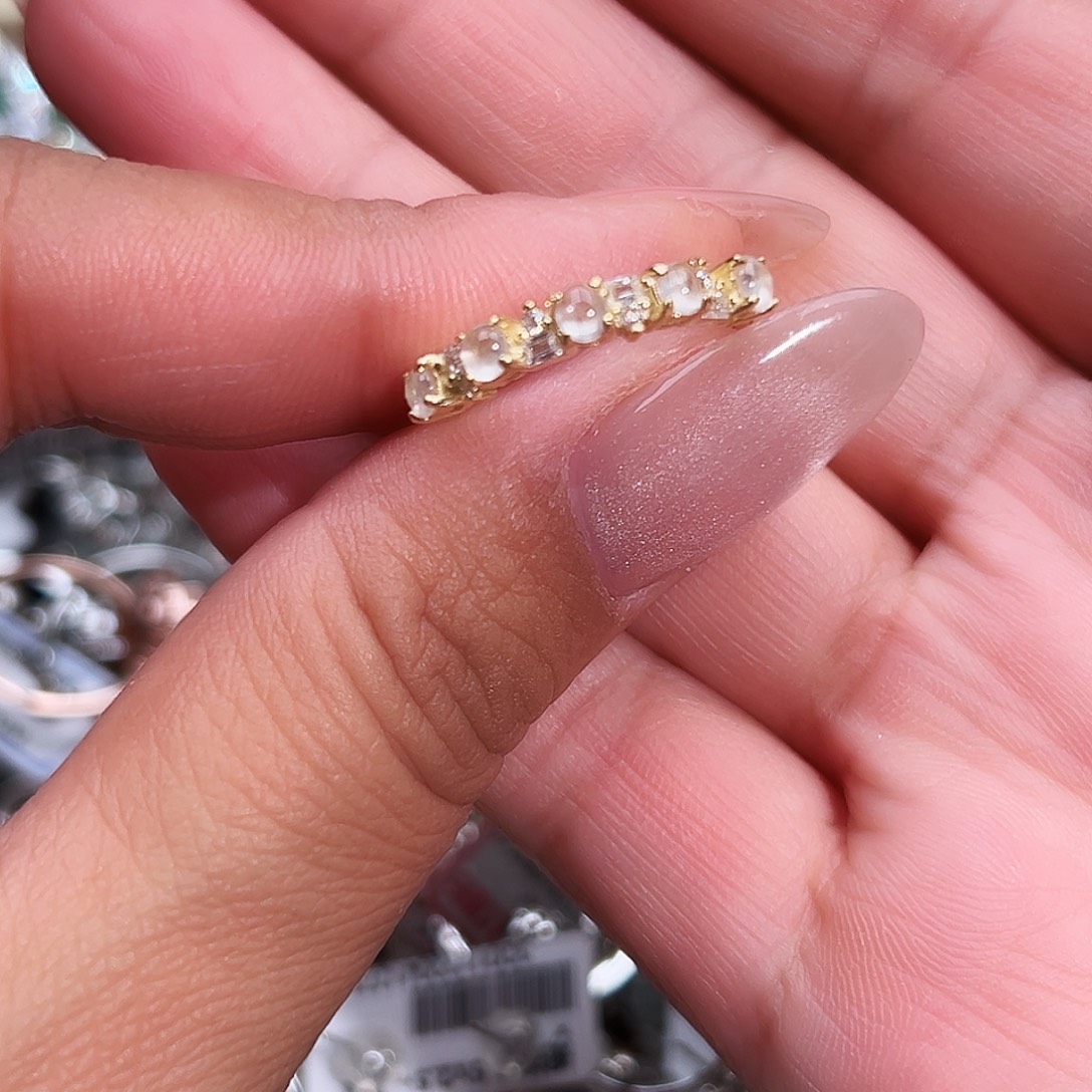 翡翠银S925镶嵌戒指