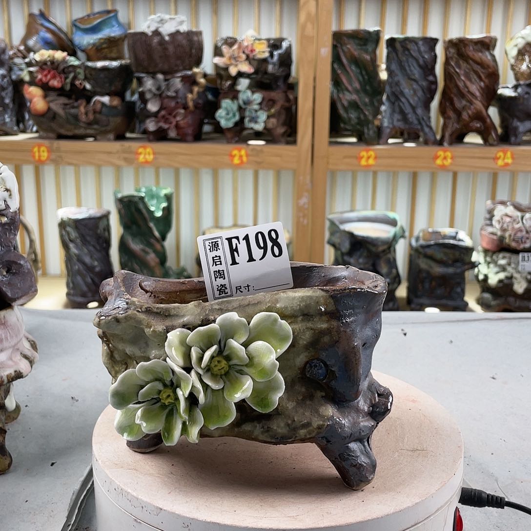 紫砂花盆手工制作默认微瑕198