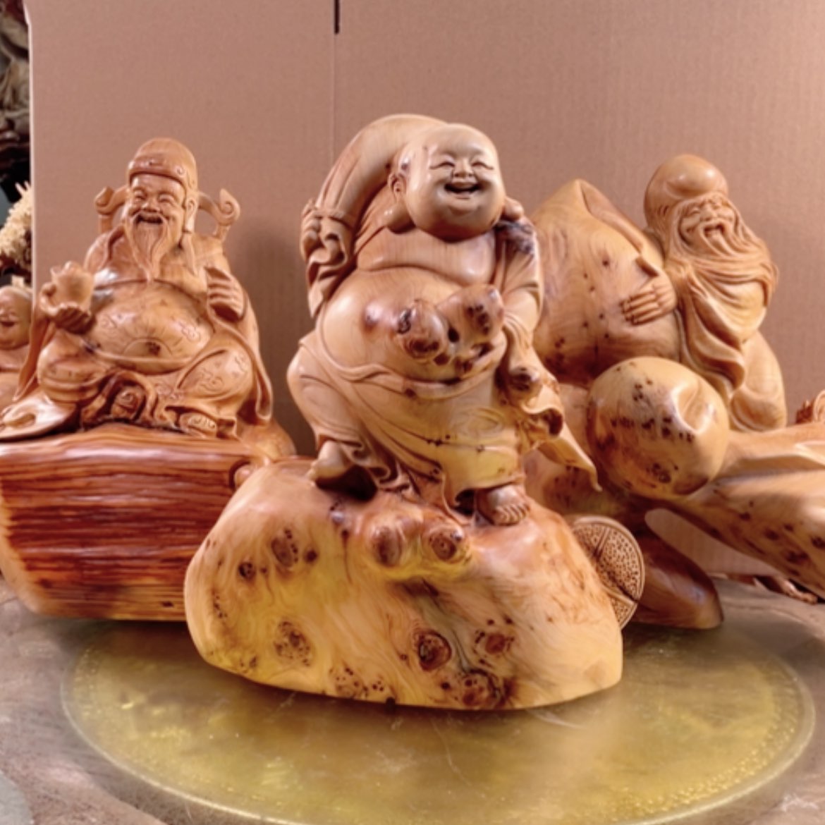 【闪购商品】柏木丁**贝崖柏工艺品摆件