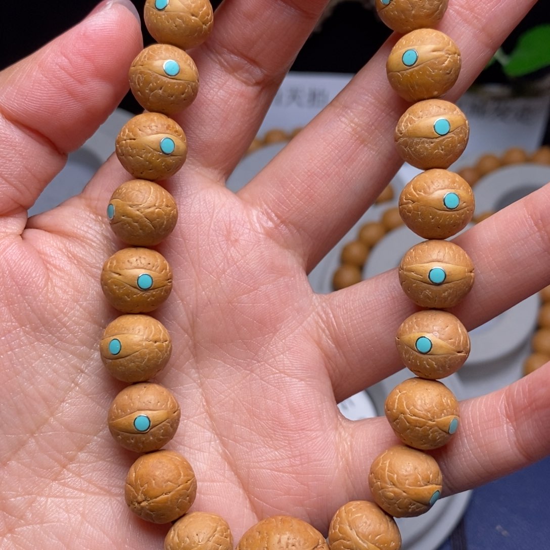 一***子凤眼菩提吊坠12手串松