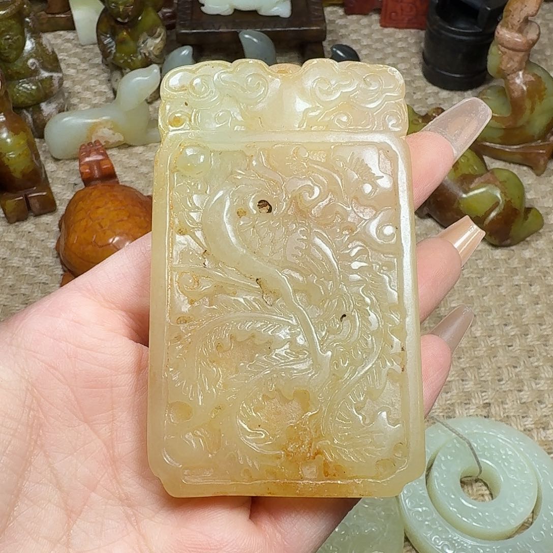 白玉菩提吊坠挂件