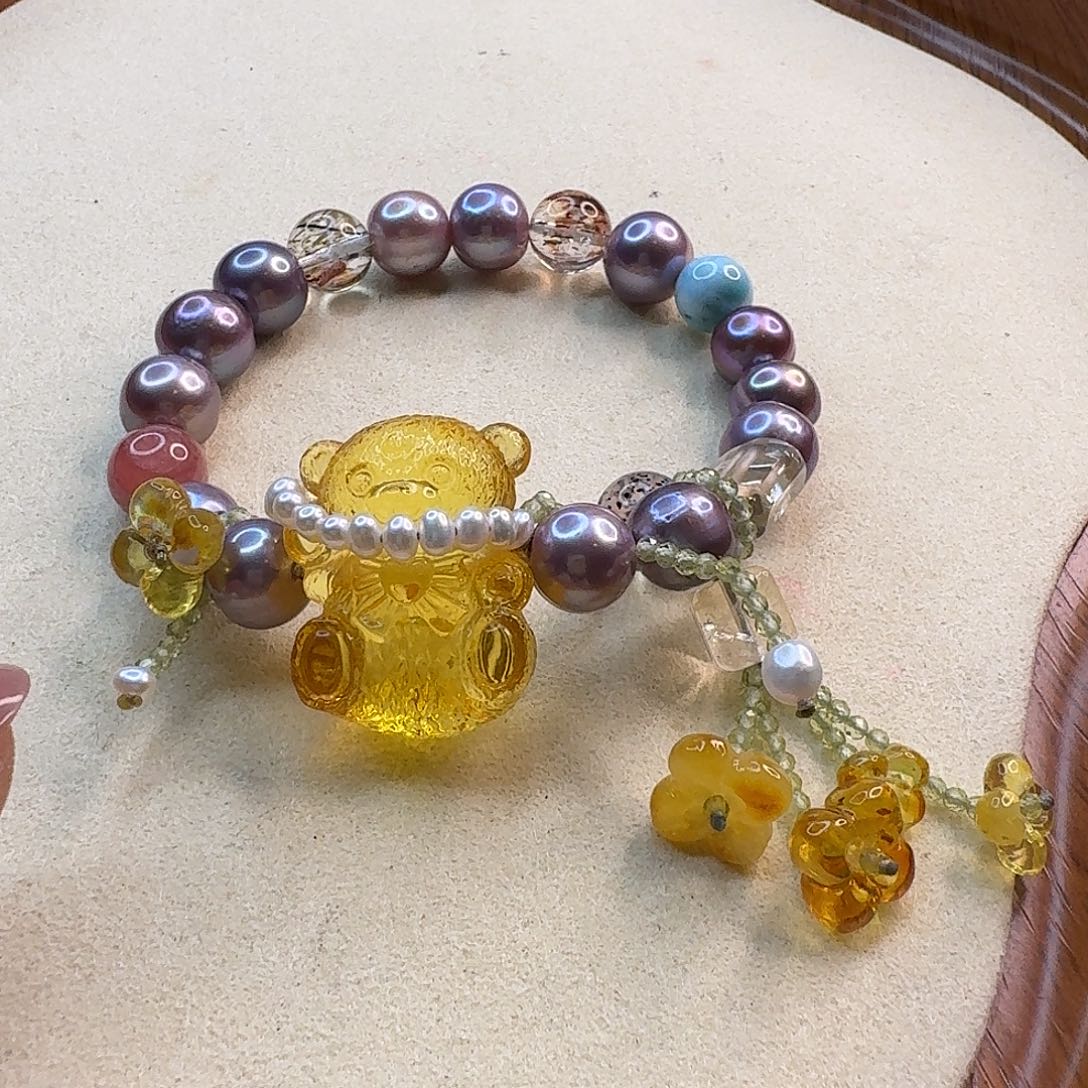 琥珀手链未镶嵌琥珀手串