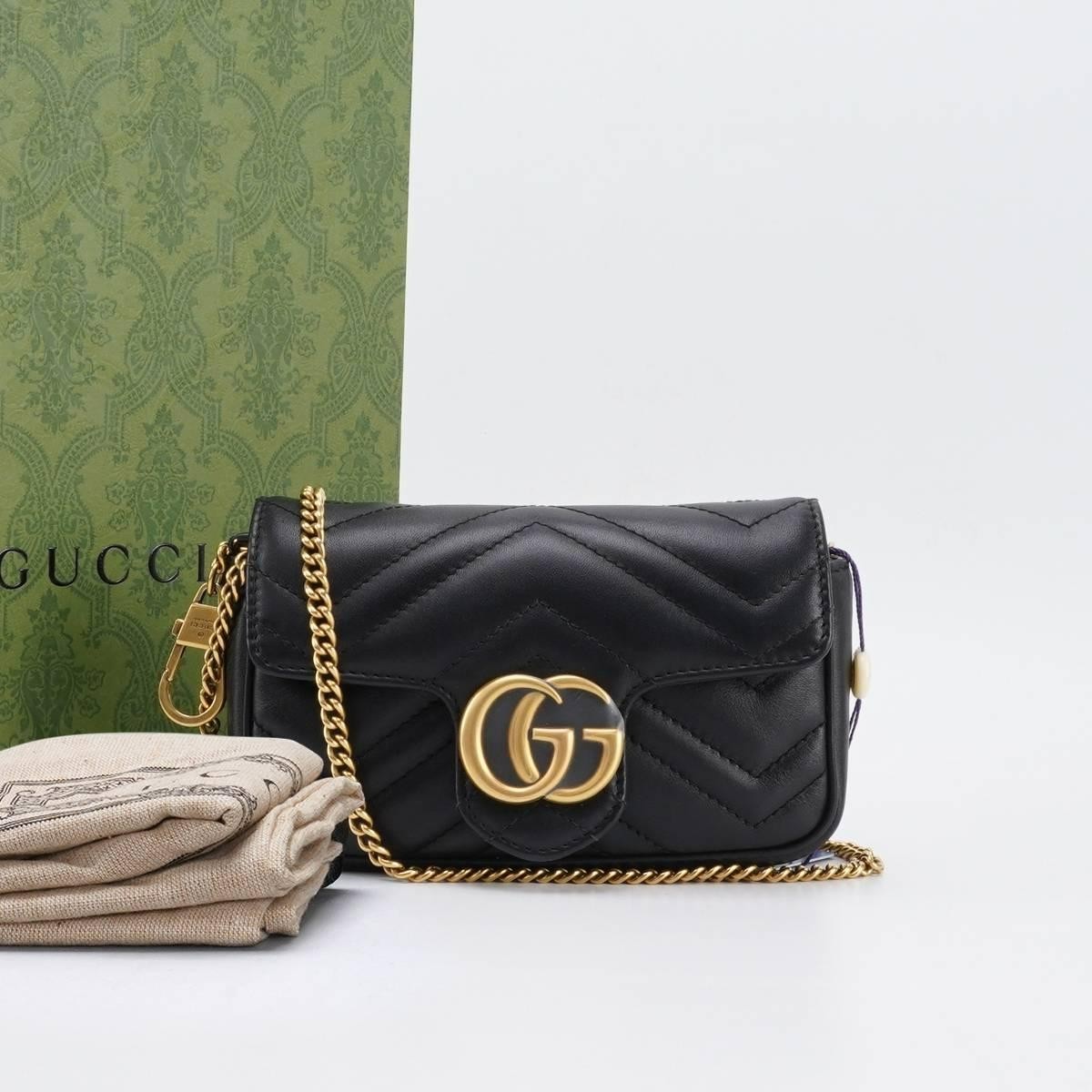 99新 GUCCI/古驰 马蒙mini斜挎包【静文】BG22000002/98新