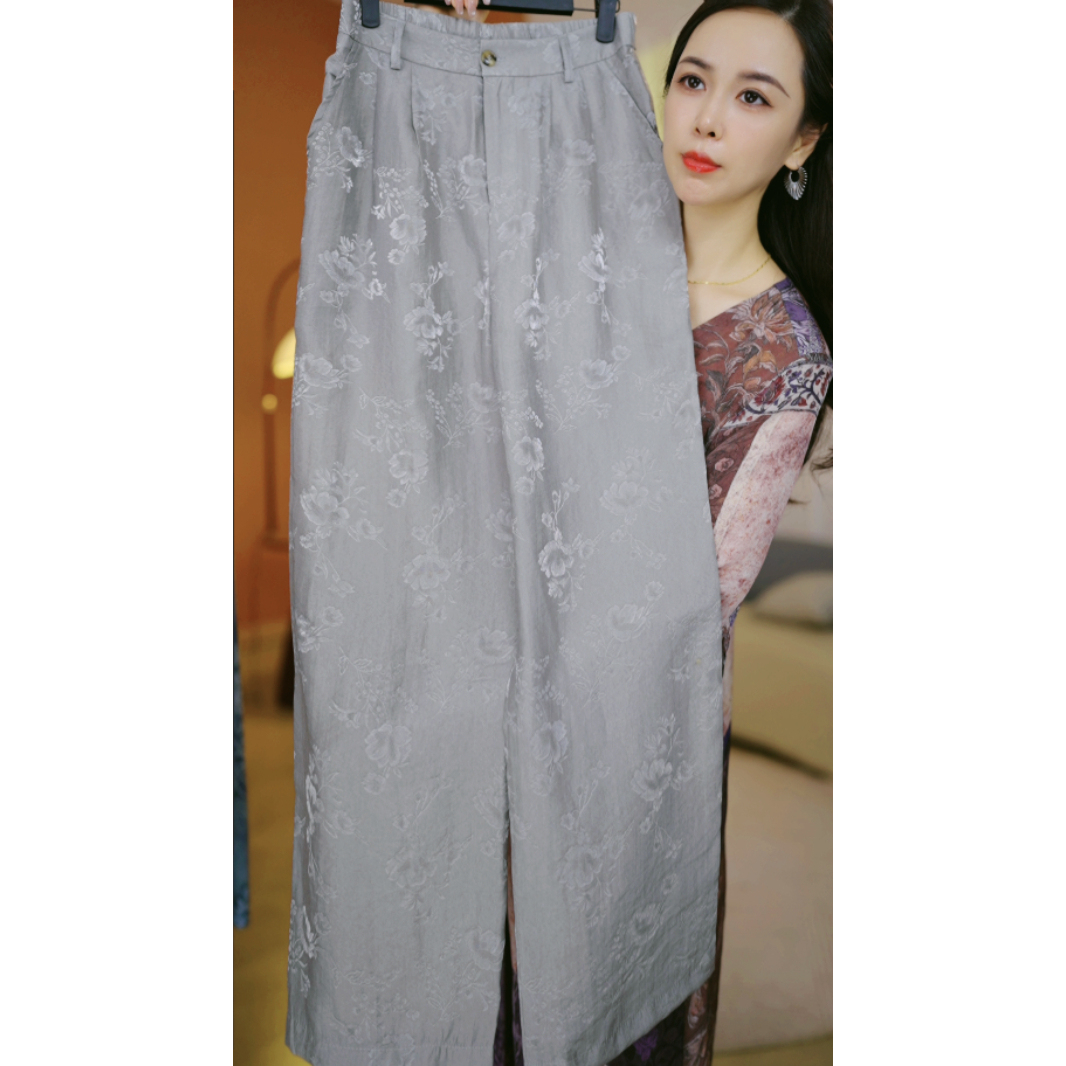 素箩夏季新款气质直筒裤（XH44/七月/锋）