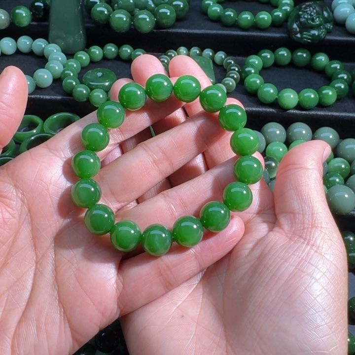 未镶嵌和田玉（碧玉）手串