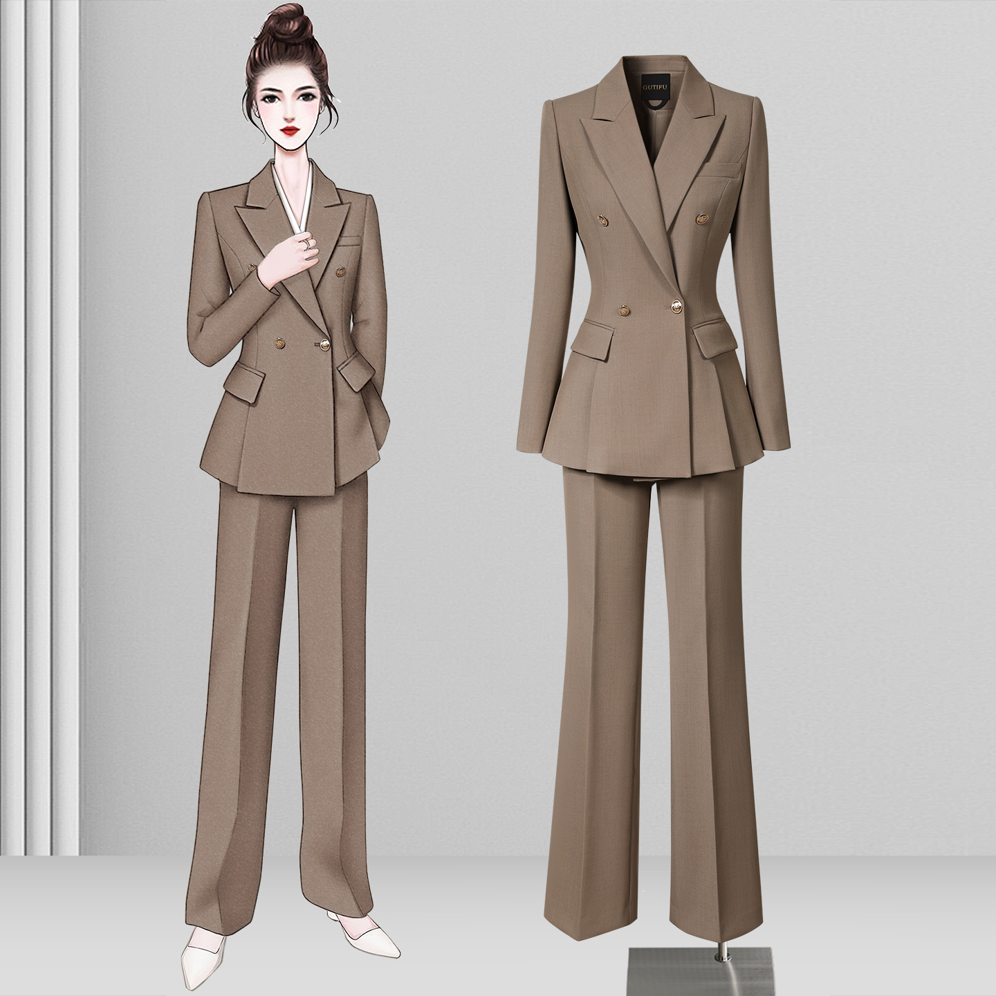 职业西装套装女春秋2025新款气质修身上班通勤经理正装西服工作服