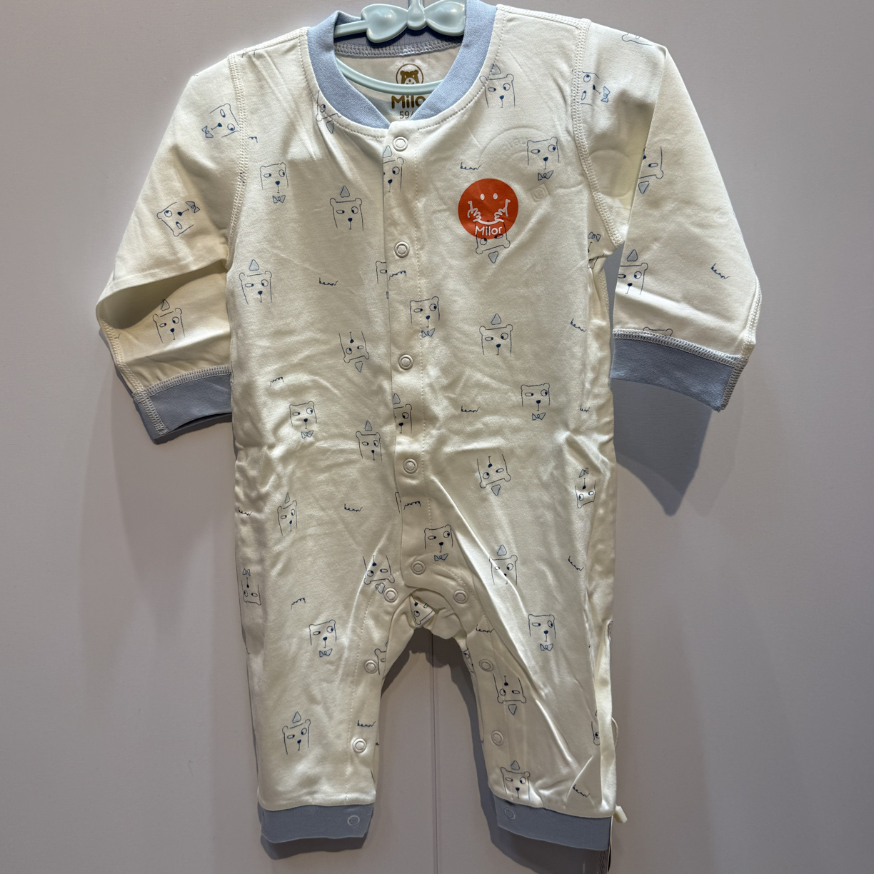 米乐熊带温感四季满印连体衣DH-M20081