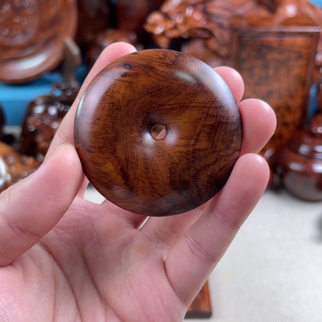 把件黄花梨/降香黄檀平安扣