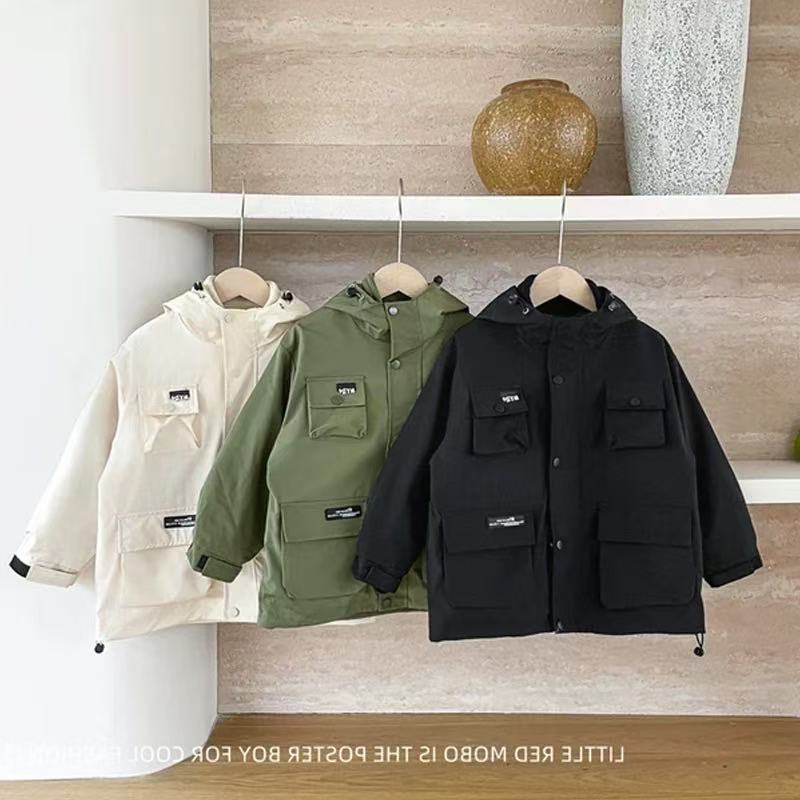 A5984男女童潮流洋气个性休闲百搭秋冬季三合一冲锋衣