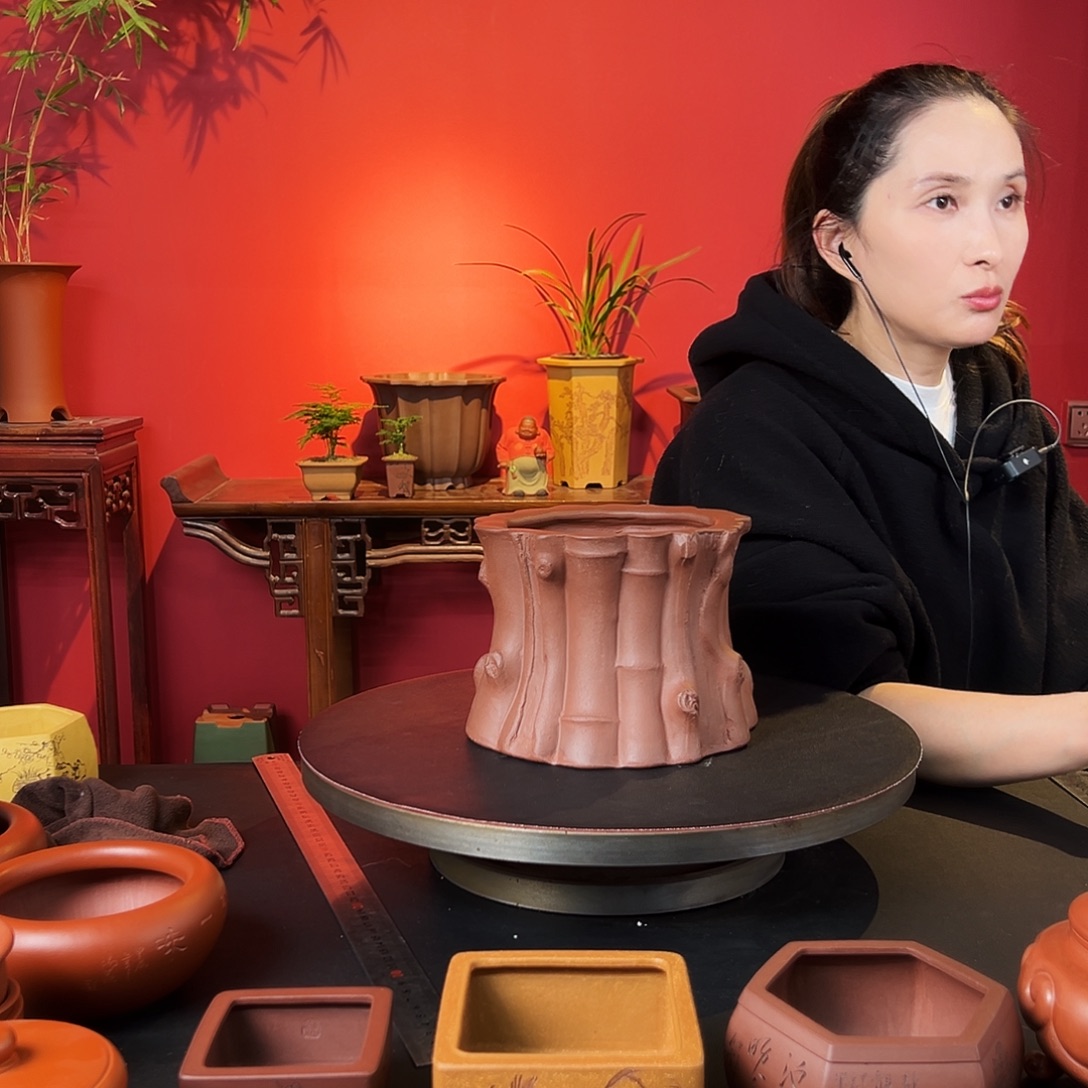 家***齐花盆紫砂平口花盆