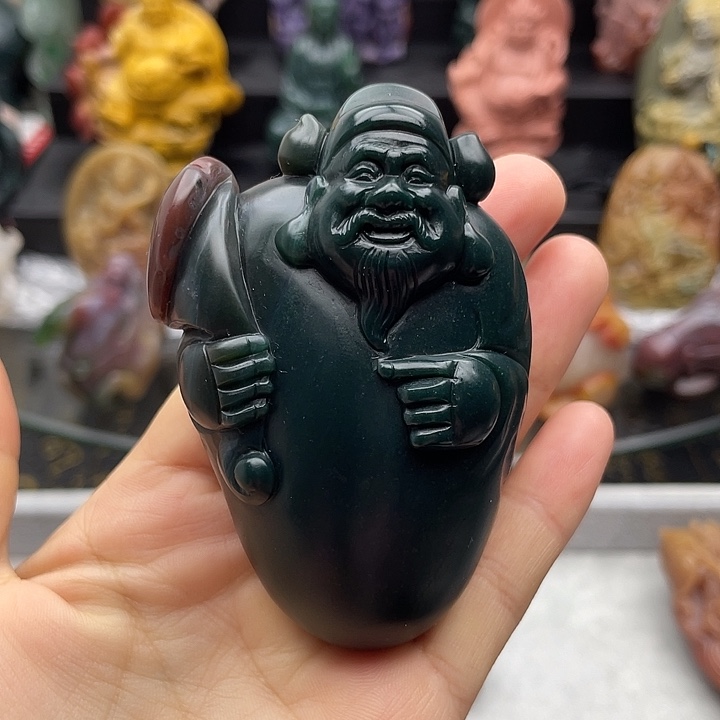 石英质玉未镶嵌手把件