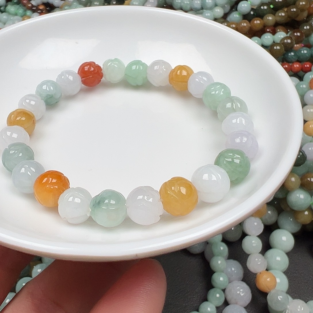 翡翠手链未镶嵌玲货主老华