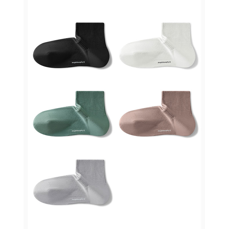 【美姿推荐】8801男士直角精油棉袜春夏季透气纯色短筒男休闲袜