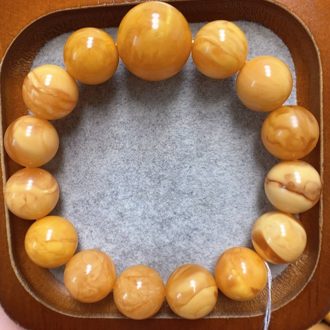 蜜蜡手串未镶嵌蜜蜡