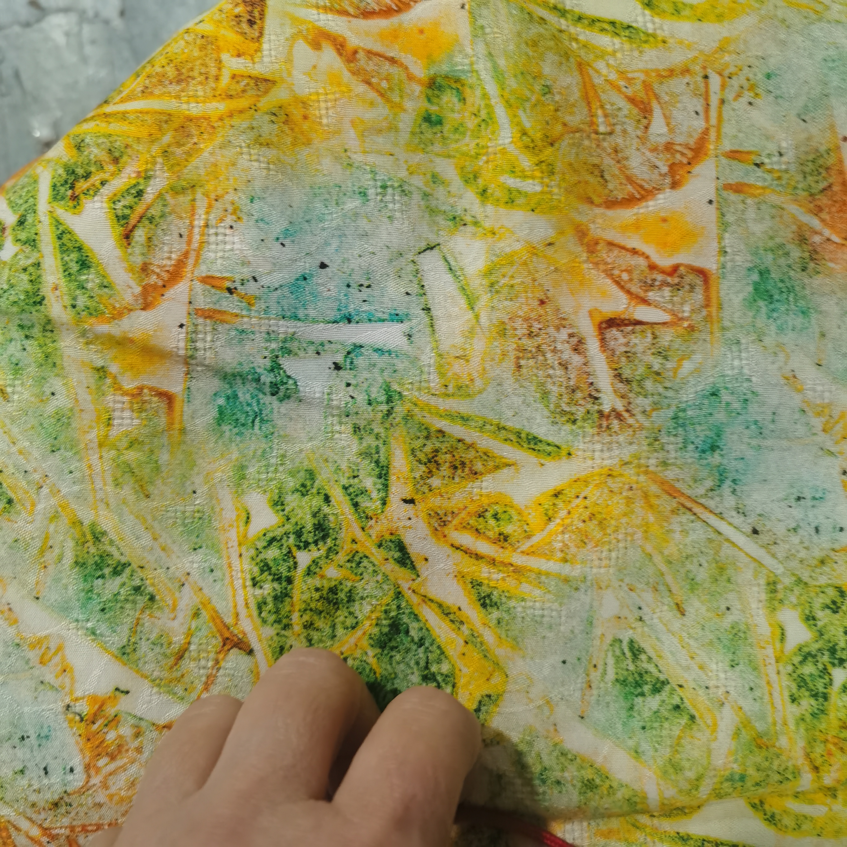 花萝棉布料甲骨文2米