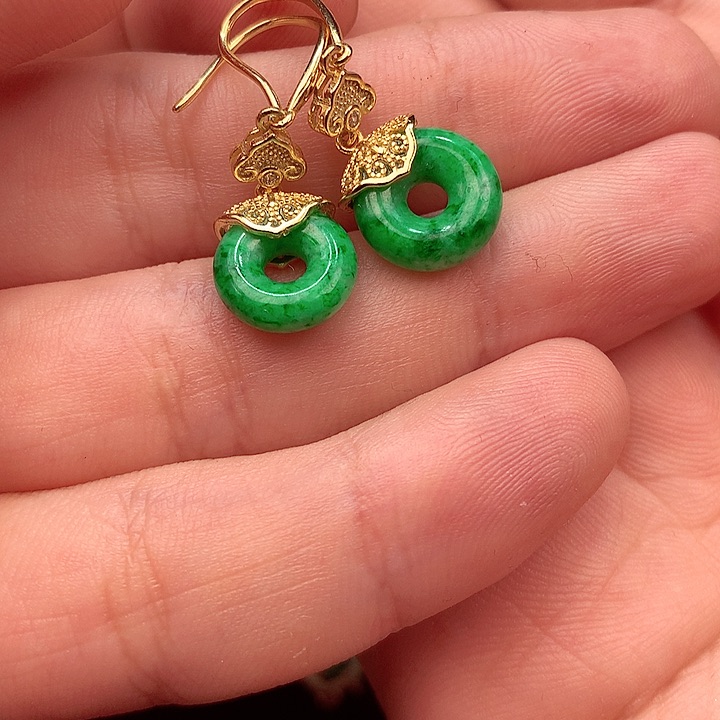 翡翠颈饰银S925镶嵌翡翠