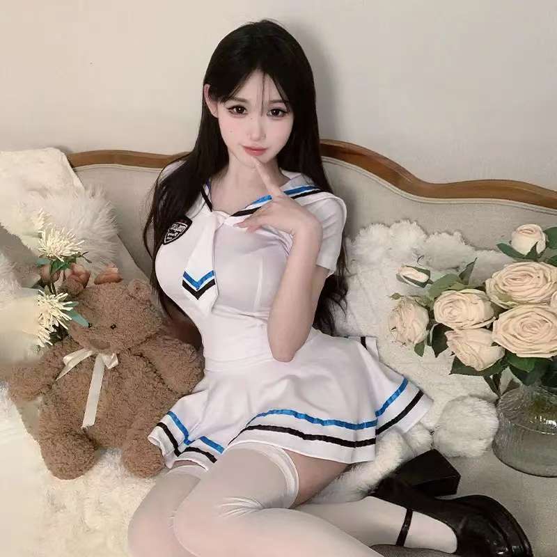 性感薄款女装百褶短裙ik制服套装日系动漫学院风两件套显瘦jk酒吧