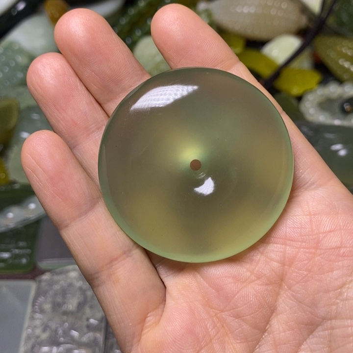 岫玉未镶嵌岫玉挂件云***g