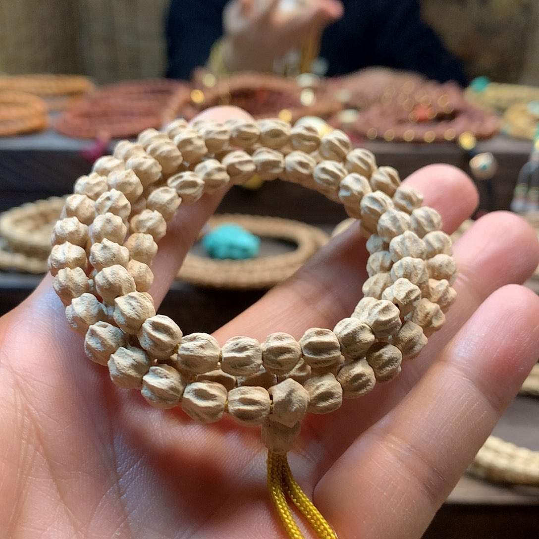 柏香籽/百香籽吊坠粉皮龙脊多棱顺