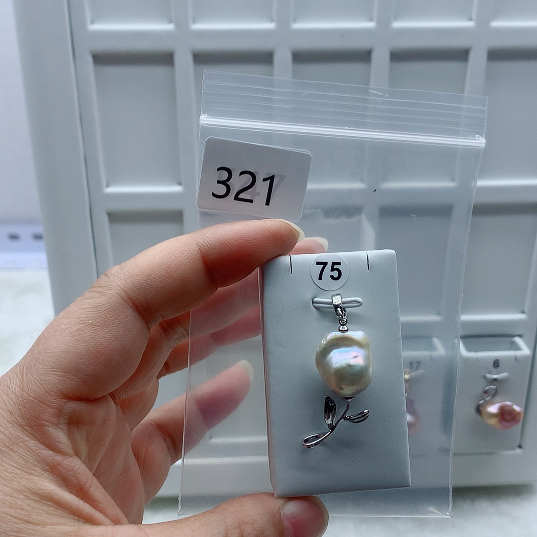 吊坠(不含链)合金淡水珍珠