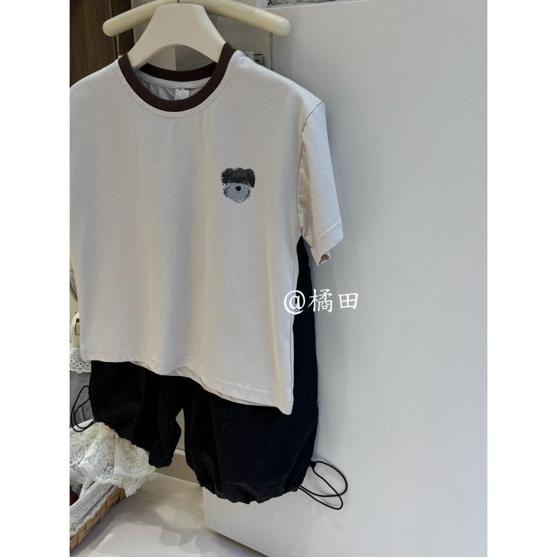 8635【夏款】JUTIAN拼色领打底衫