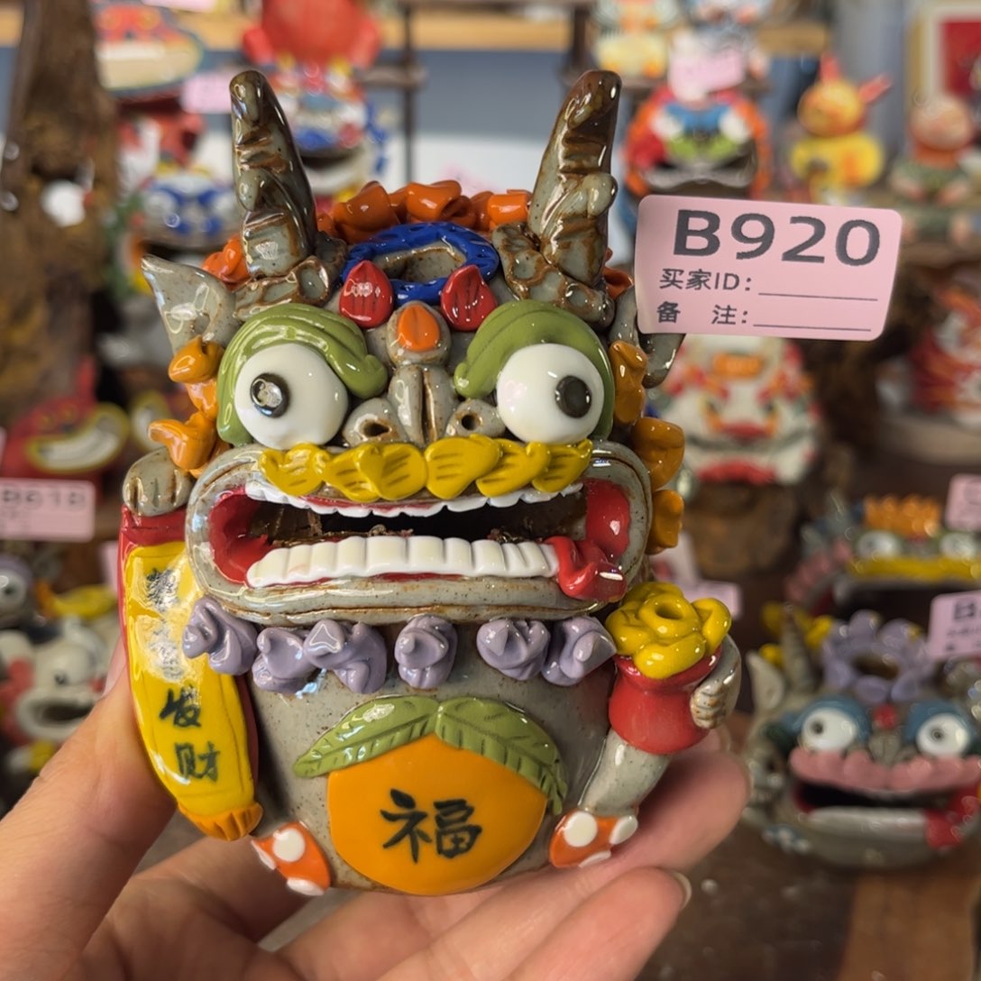 泥塑纯手工茶宠摆件