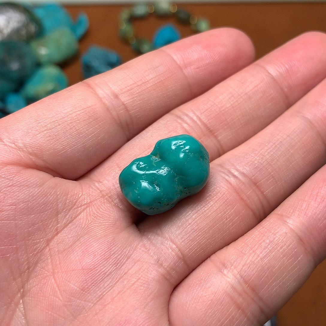 绿松石珠宝奇石未镶嵌巍*