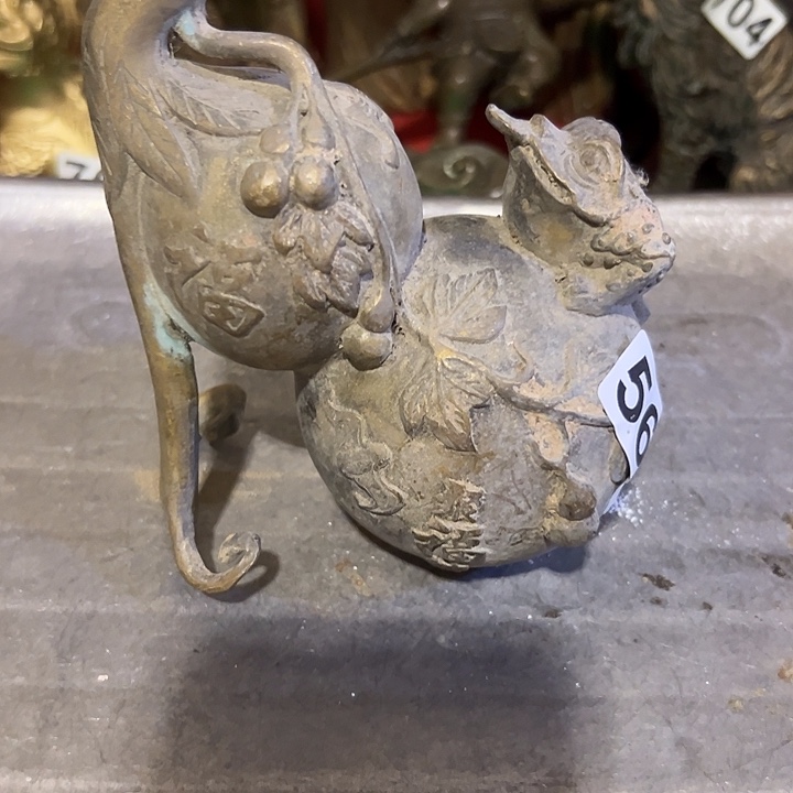 河***司黄铜摆件，文房工艺品摆件