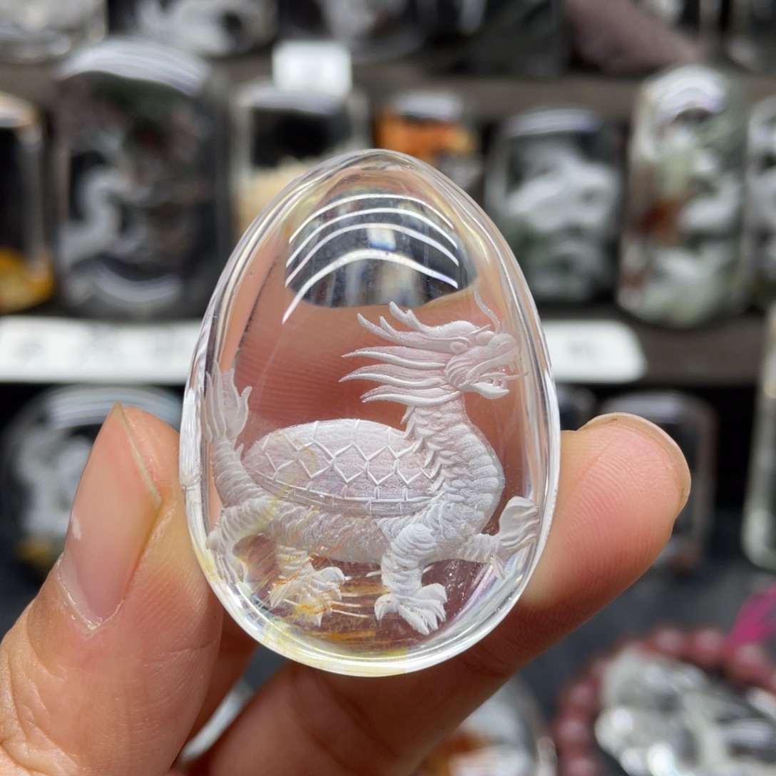水晶未镶嵌颈饰龙龟
