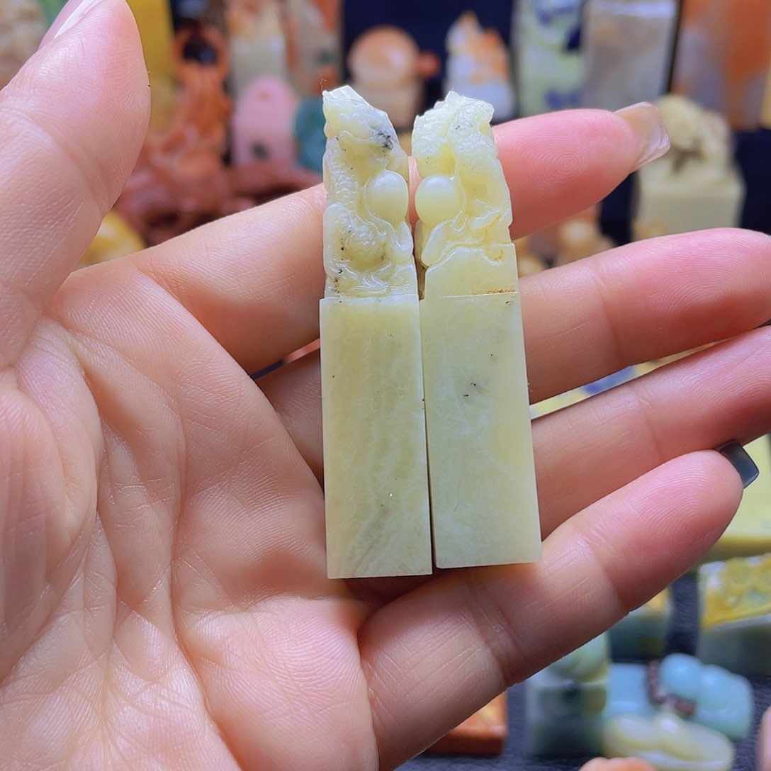 昌化石印石老挝对章