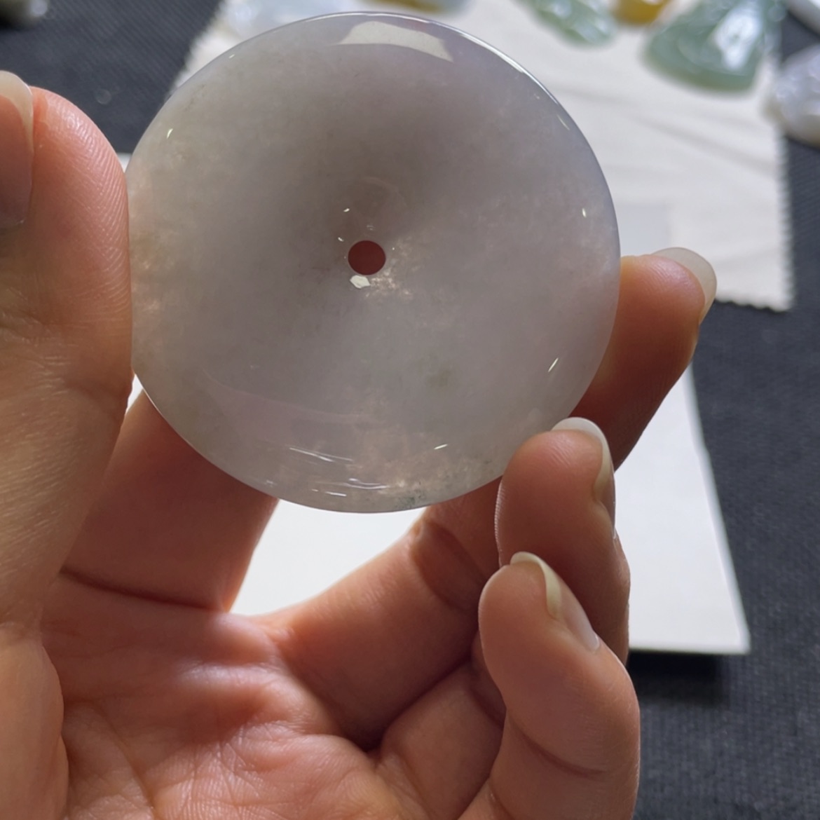 【闪购商品】翡翠颈饰未镶嵌平安扣