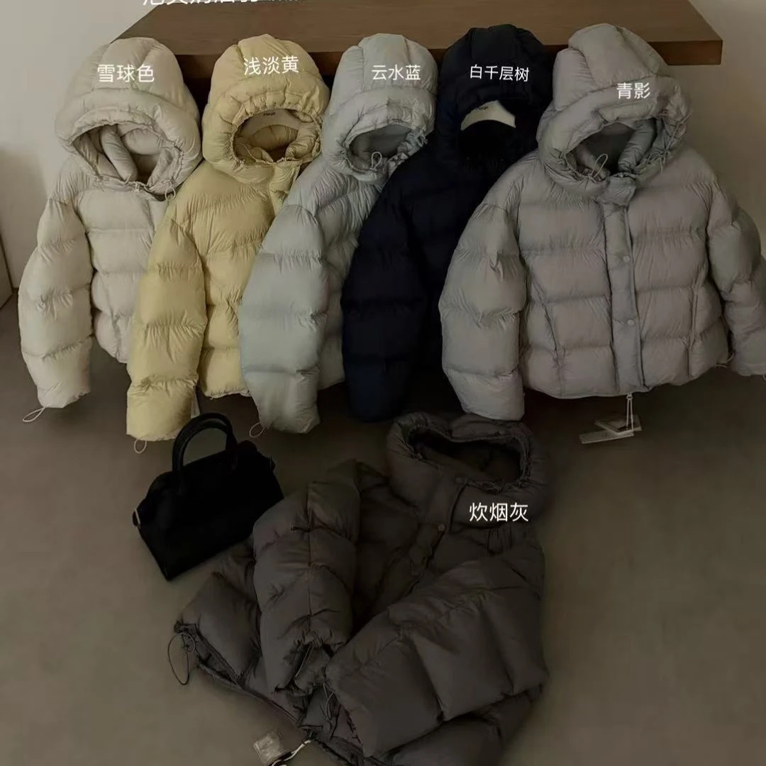 【丽鑫】小个子沫格原版泡芙奶油连帽羽绒服