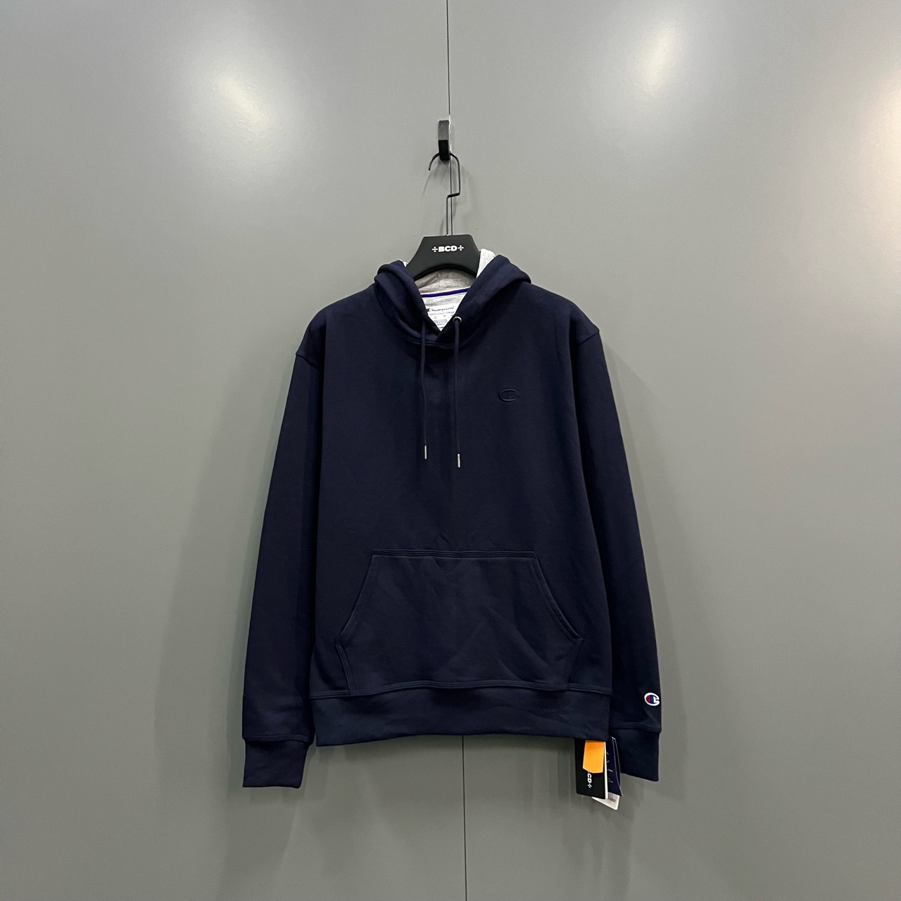 99新 Champion （bb）藏青色刺绣logo帽衫 S码 L码