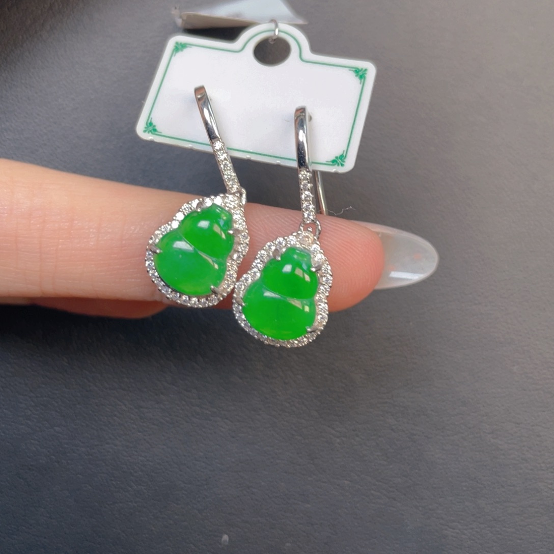 翡翠银S925镶嵌吊坠(不含链)